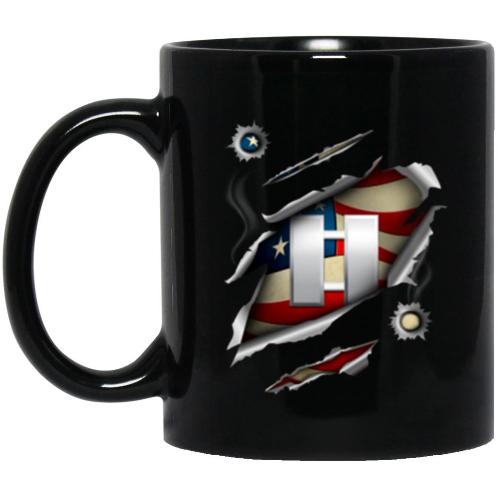 US Army O-3 Captain O3 CPT Commissioned Officer Ranks 11oz - 15oz Black Mug