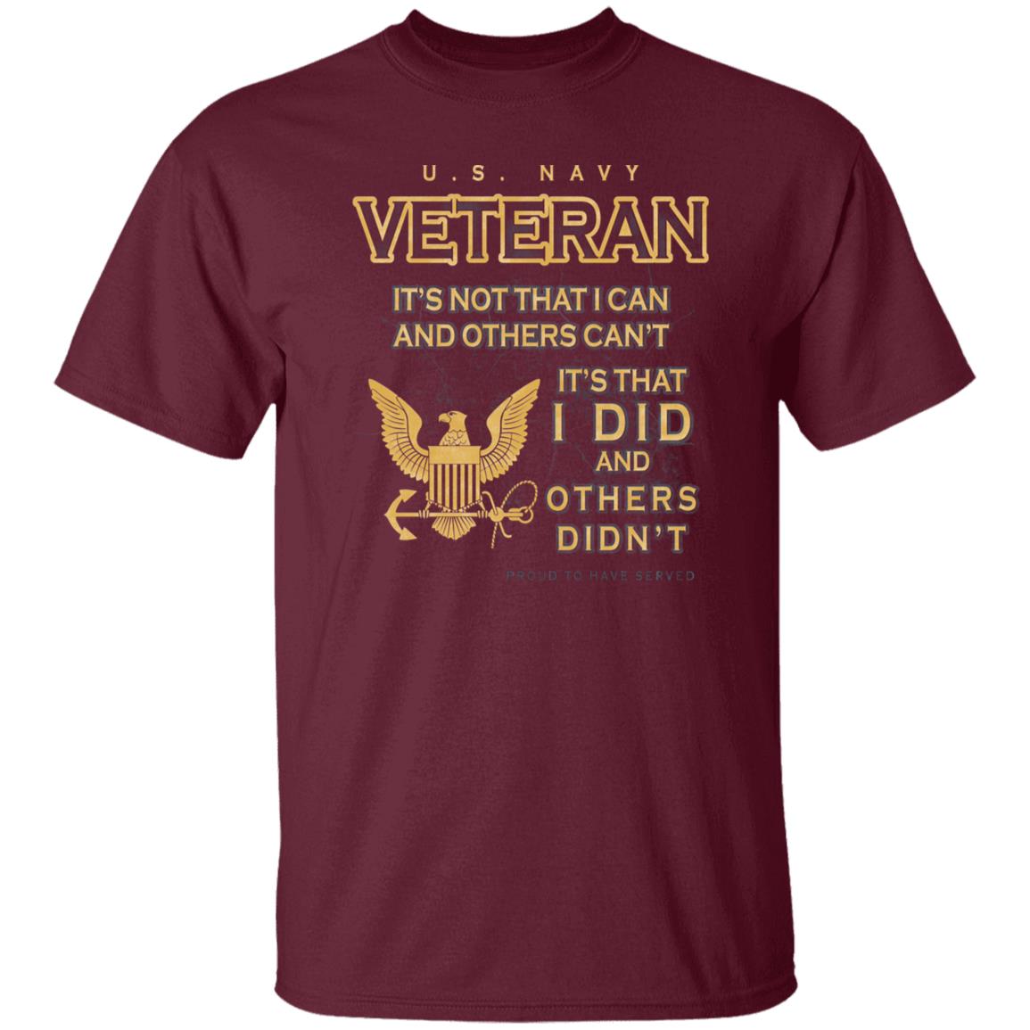 US Navy Proud To Have Served Front Shirt