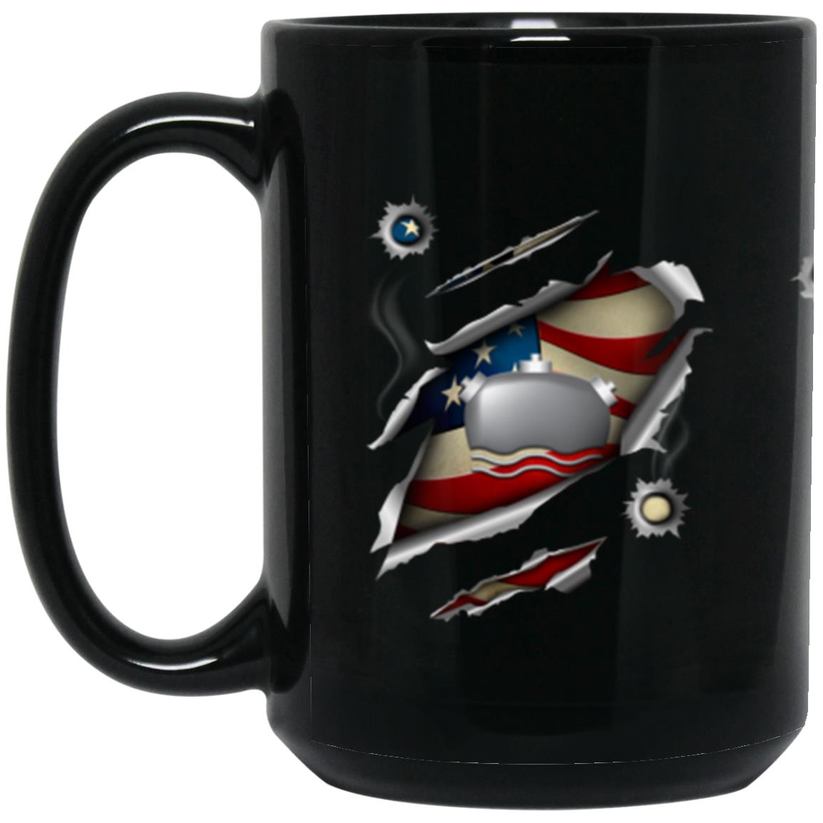 US Navy Mineman Navy MN 11oz - 15oz Black Mug