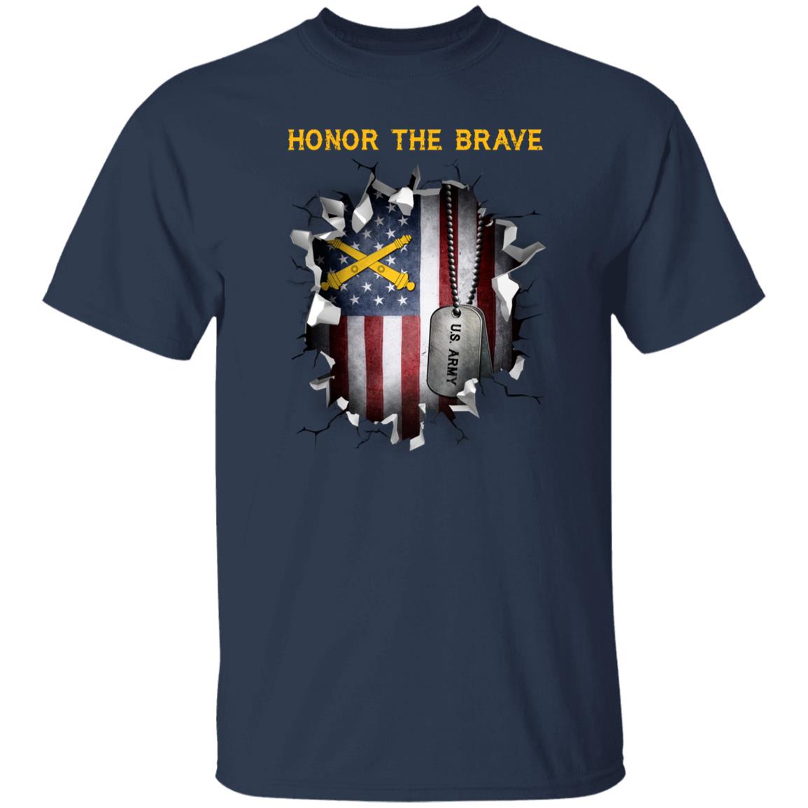 US Army Field Artillery  - Honor The Brave Front Shirt