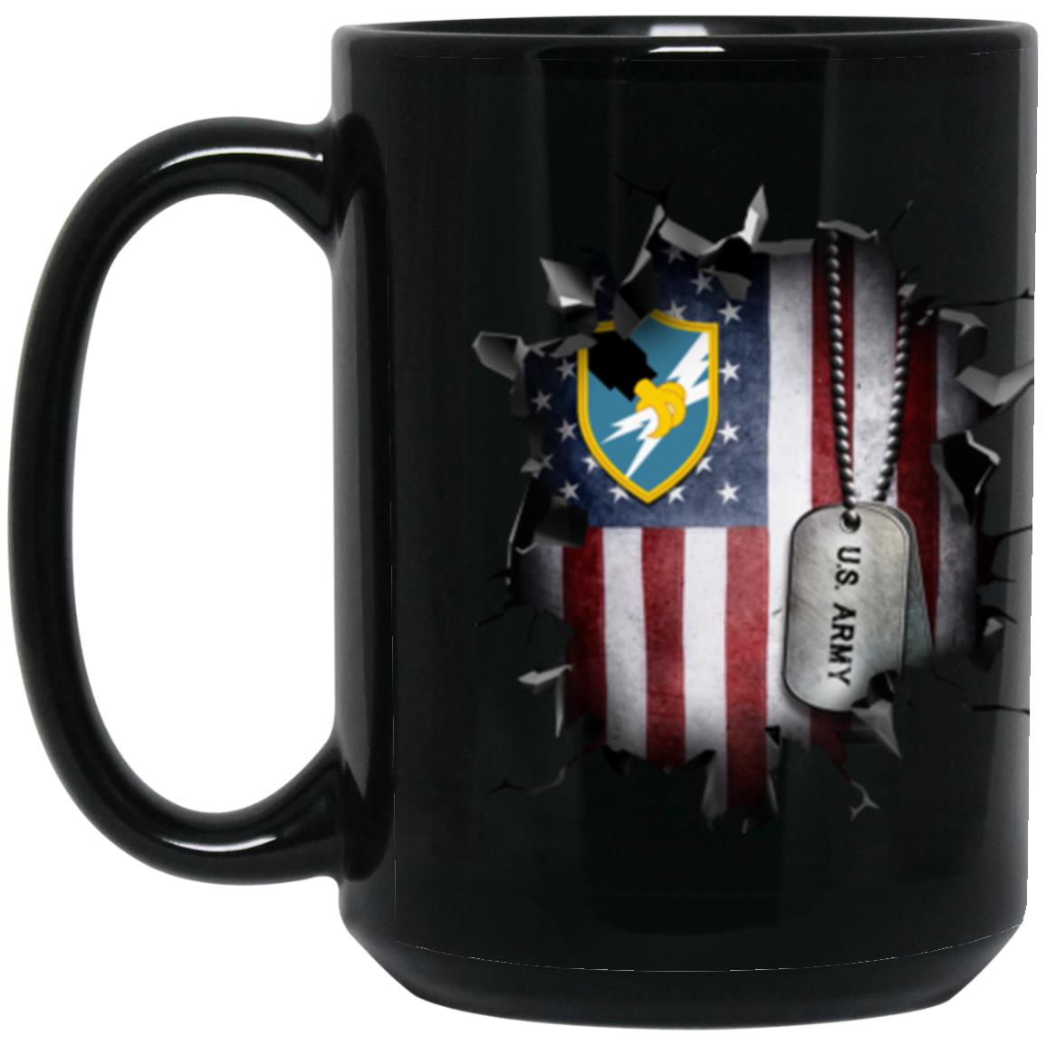 US Army Security Agency 3D Break Effect 11oz - 15oz Black Mug