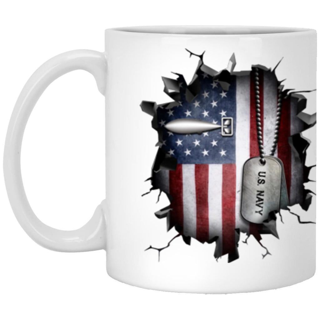 US Navy Torpedoman_s mate Navy TM 3D Break Effect 11oz - 15oz White Mug