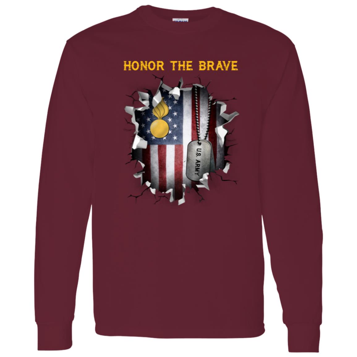 US Army Ordnance Corps  - Honor The Brave Front Shirt