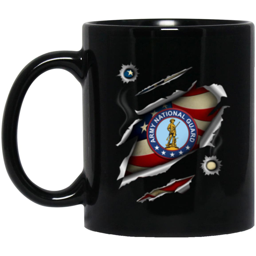 US Army National Guard 11oz - 15oz Black Mug