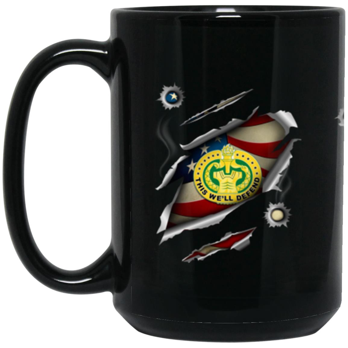 US Army Drill Sergeant 11oz - 15oz Black Mug