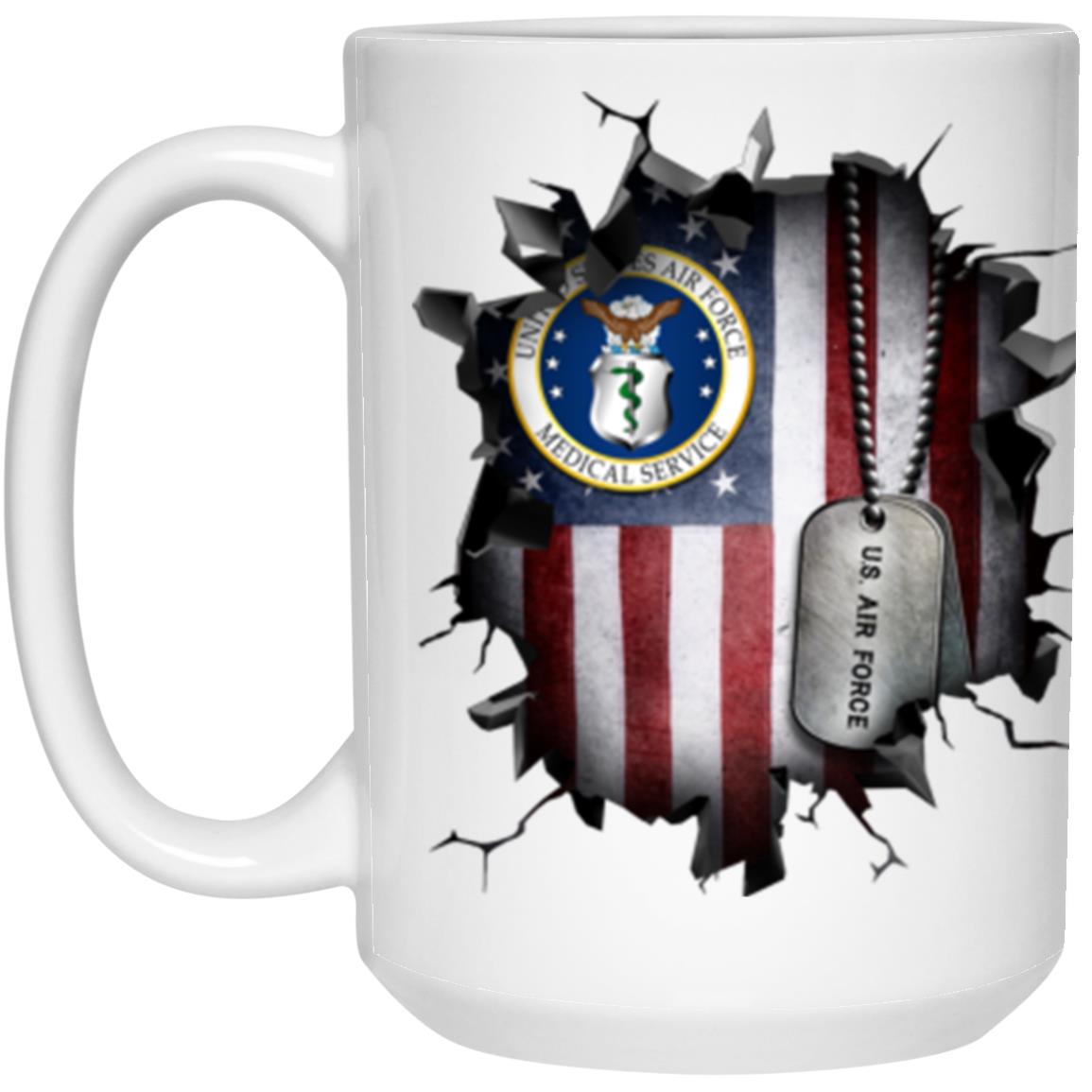 US air force medical service 3D Break Effect Coffee Mug 11oz - 15oz White Mug