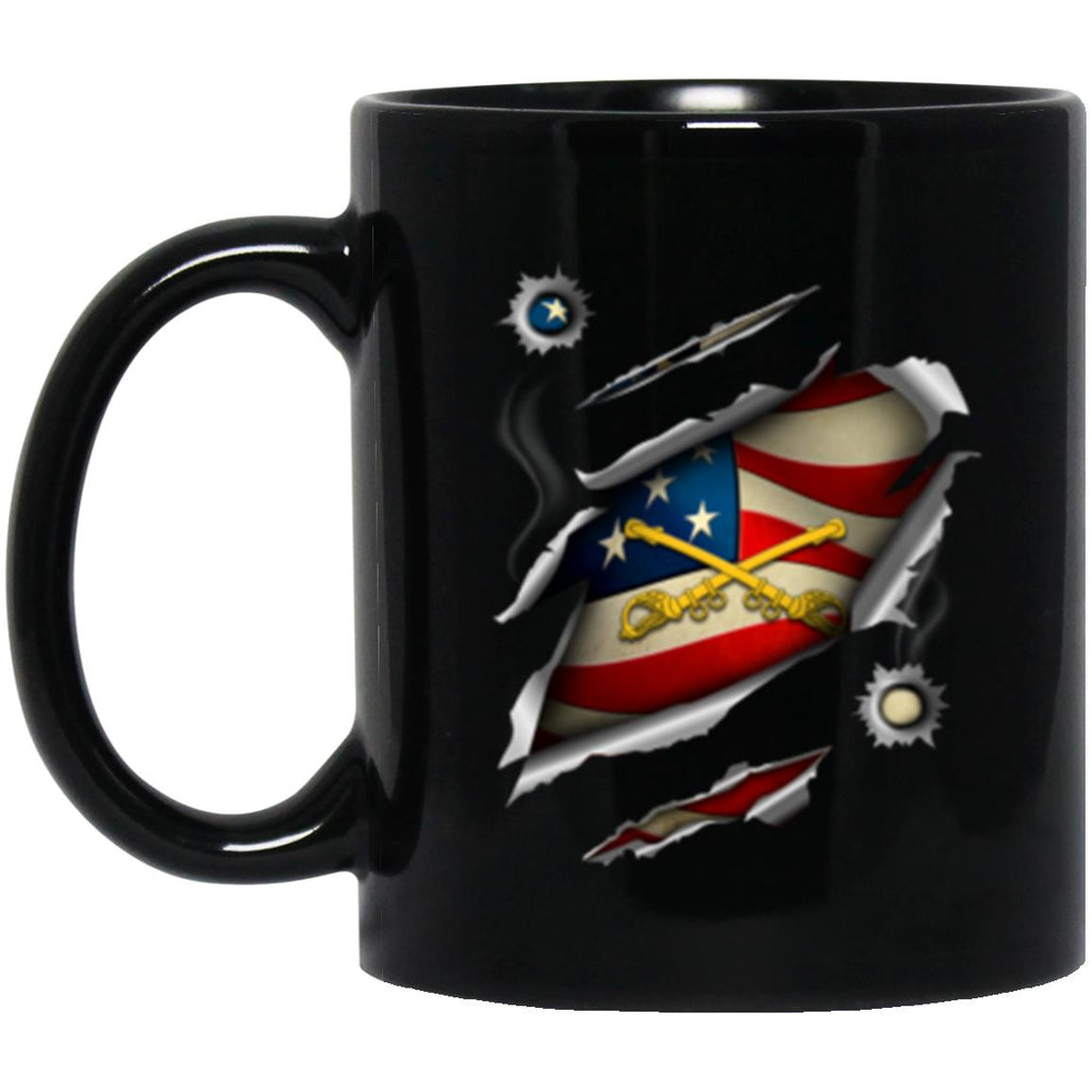 US Army Cavalry 11oz - 15oz Black Mug