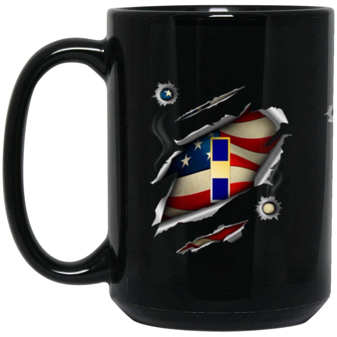 US Navy W-1 Warrant Officer W1 WO1 11oz - 15oz Black Mug