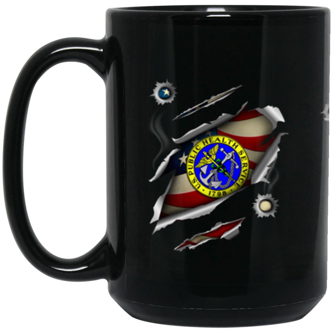 US Army Public Health Service 11oz - 15oz Black Mug