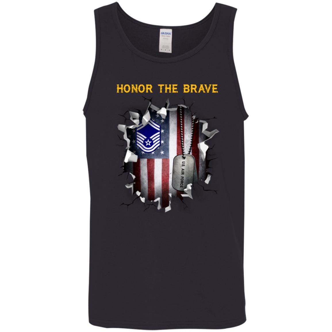 US Air Force E-8 Senior Master Sergeant SMSgt E8 Noncommissioned Officer AF  - Honor The Brave - Honor The Brave Front Shirt