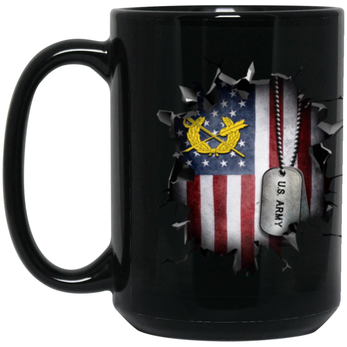 US Army Judge Advocate General_s Corps 3D Break Effect 11oz - 15oz Black Mug