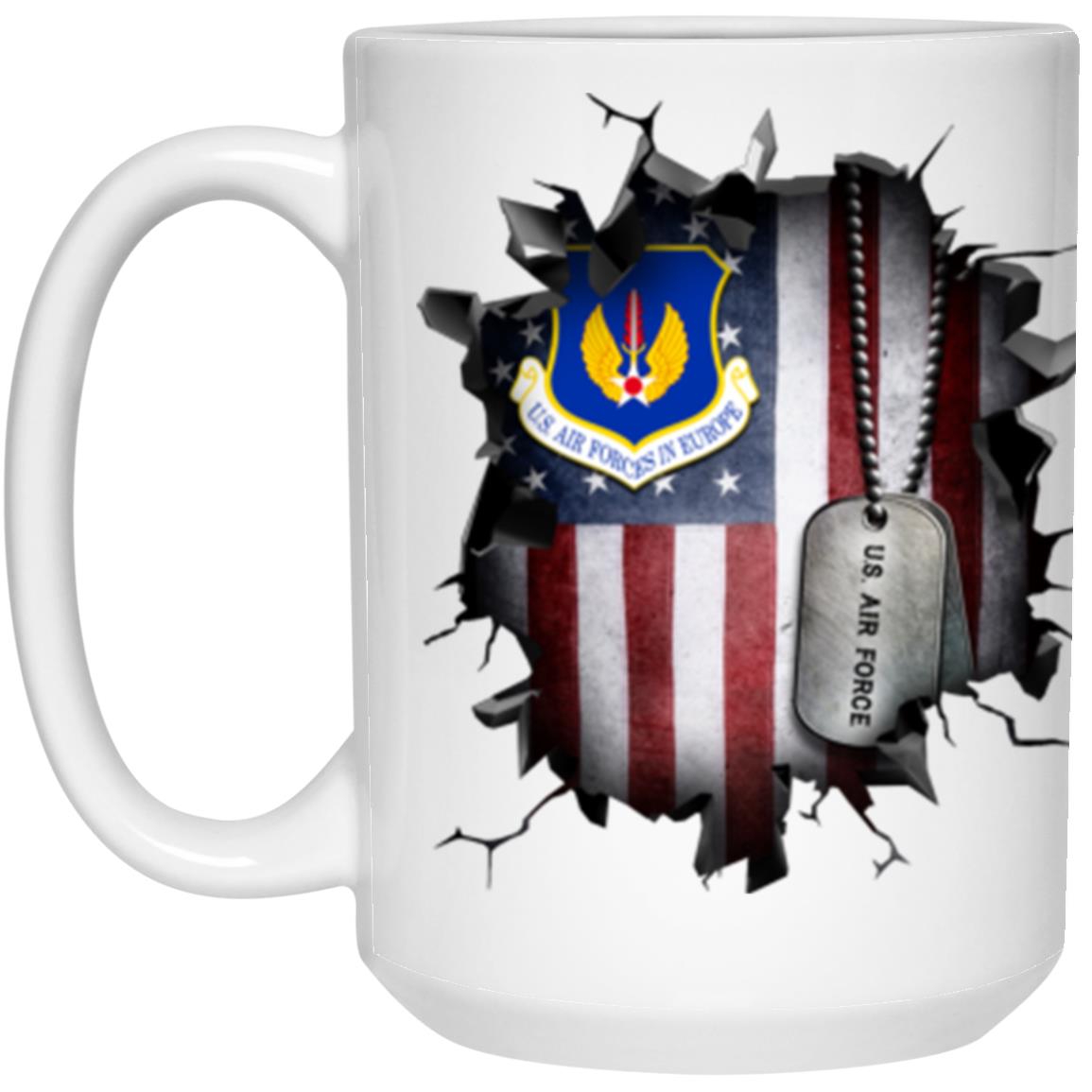 US Air Forces in Europe 3D Break Effect Coffee Mug 11oz - 15oz White Mug