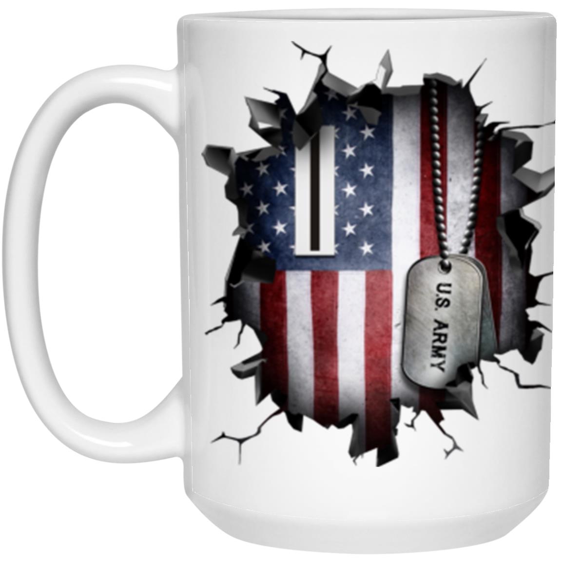 US Army W-5 Chief Warrant Officer 5 W5 CW5 Warrant Officer Ranks 3D Break Effect 11oz - 15oz White Mug