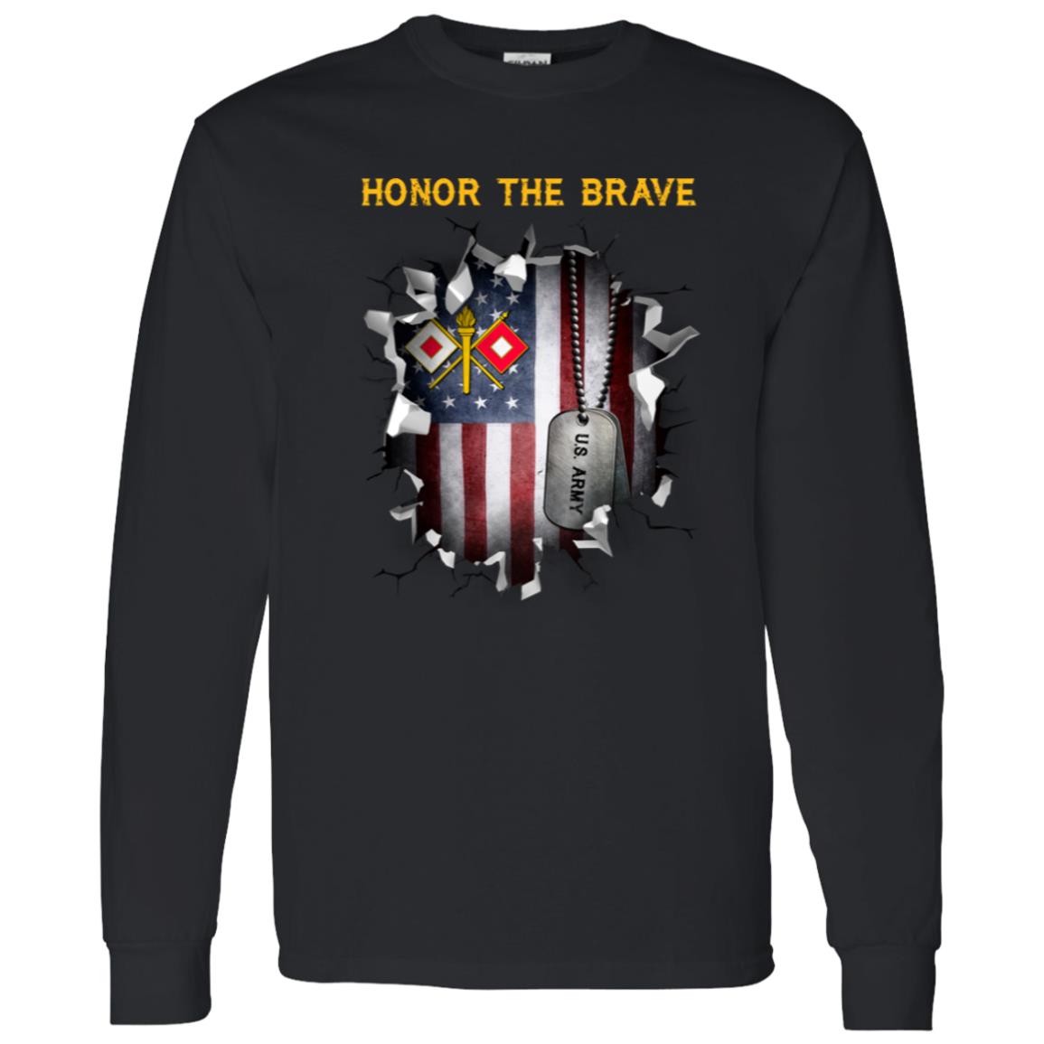 US Army Signal Corps  - Honor The Brave Front Shirt