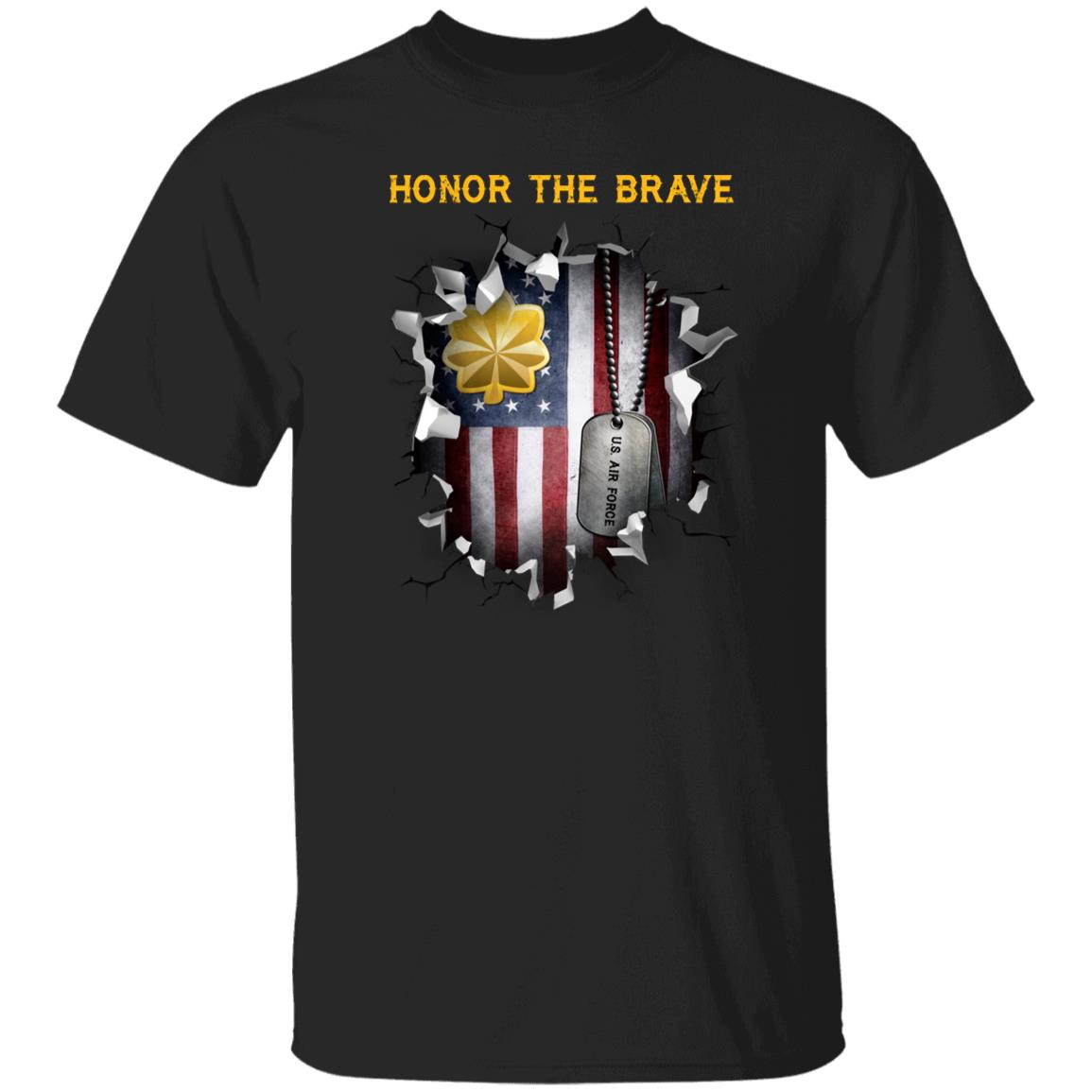 US Air Force O-4 Major Maj O4 Field Officer  - Honor The Brave - Honor The Brave Front Shirt