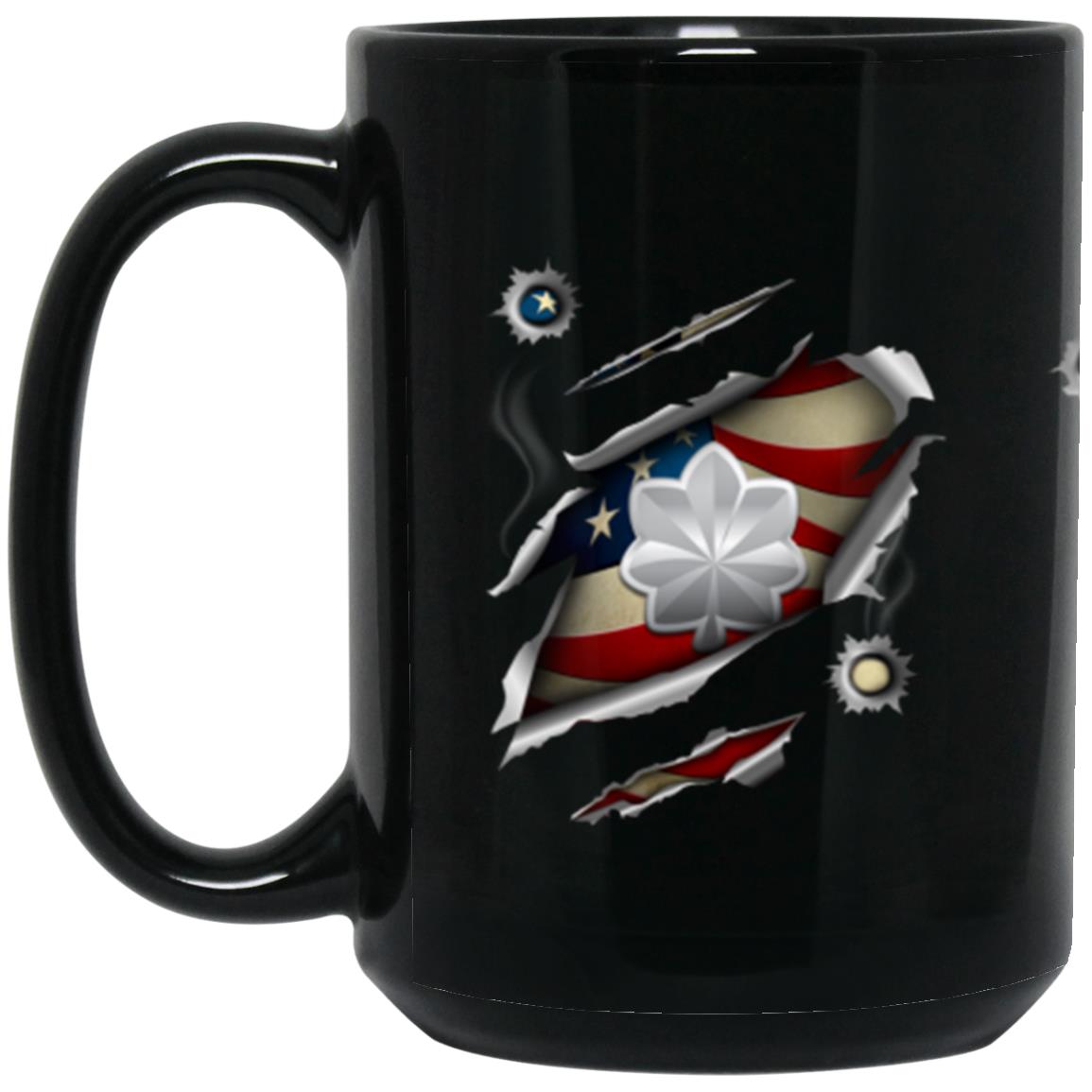 US Army O-5 Lieutenant Colonel O5 LTC Field Officer Ranks 11oz - 15oz Black Mug