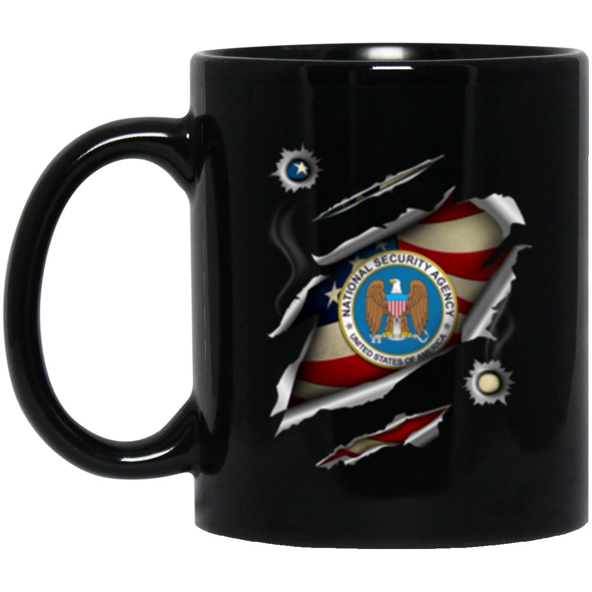 US National Security Agency 11oz - 15oz Black Mug