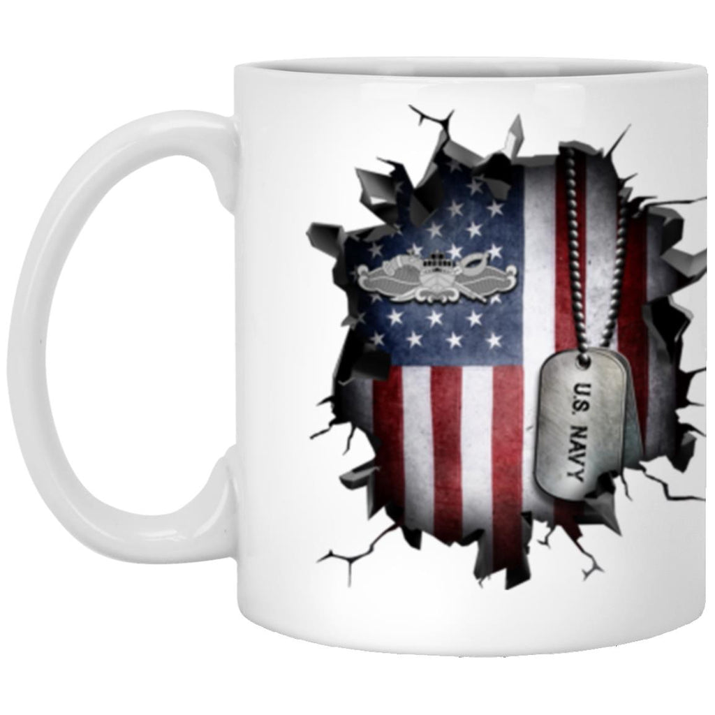 US Navy special warfare combatant-craft crewmen SWCC 3D Break Effect Coffee Mug 11oz - 15oz White Mug