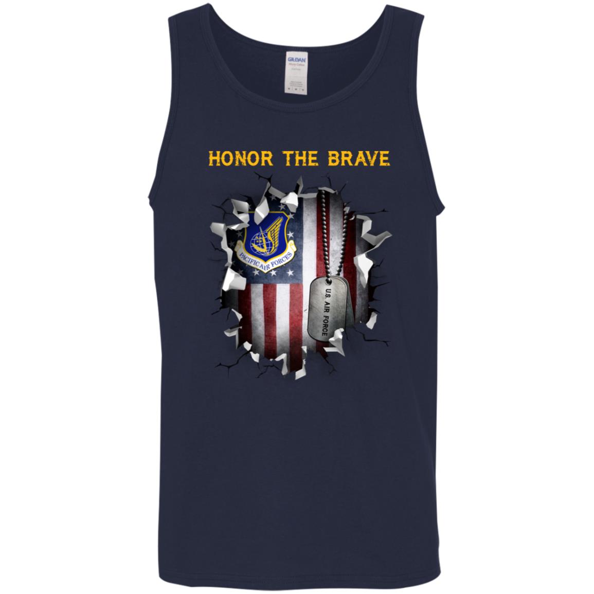 US Air Force Pacific Air Forces  - Honor The Brave Front Shirt