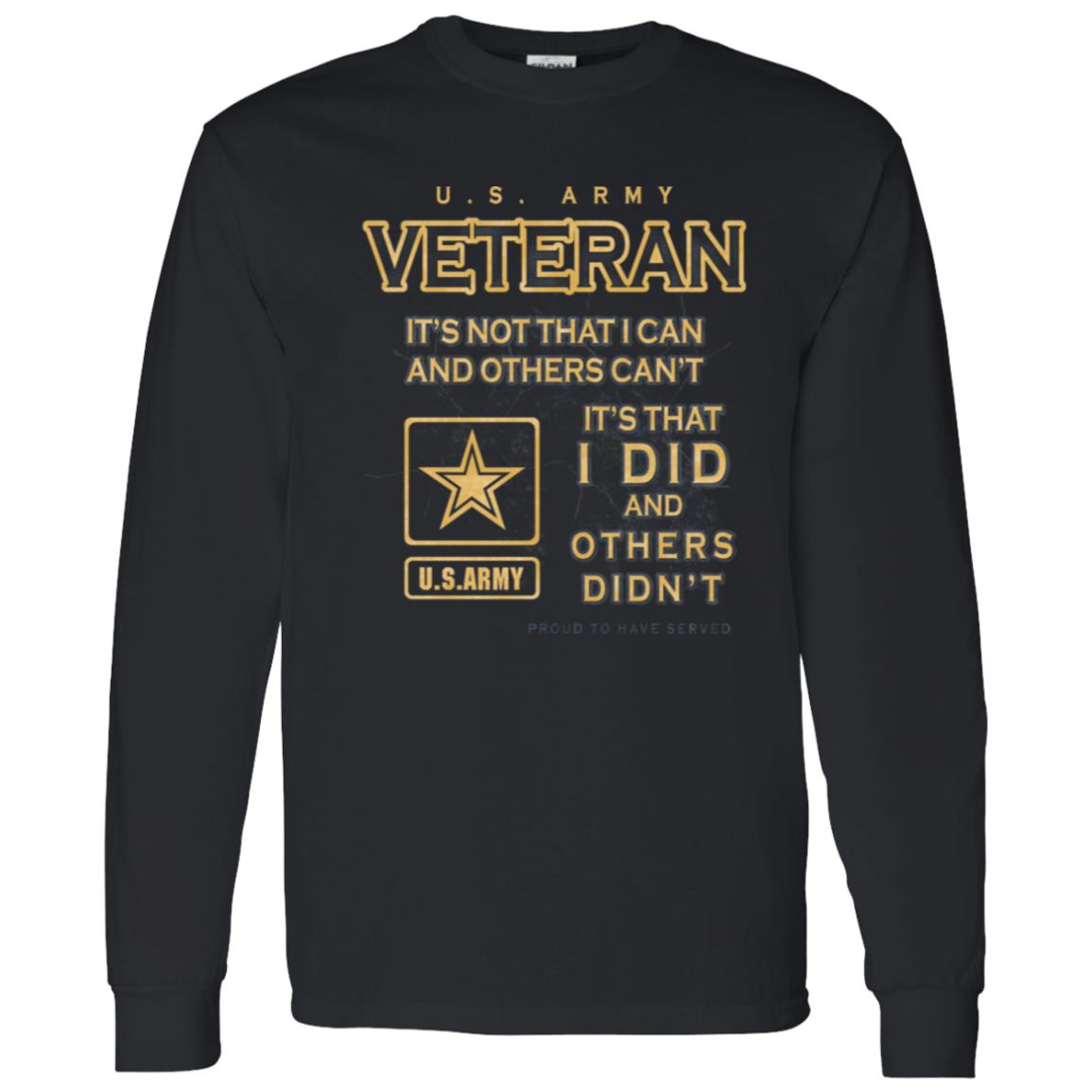 US Army Proud To Have Served Front Shirt
