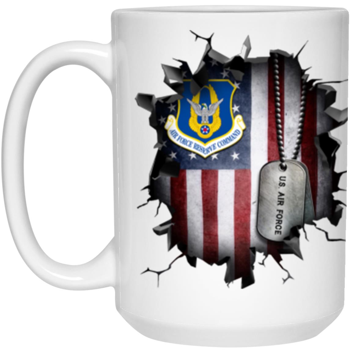 US Air Force Reserve Command 3D Break Effect Coffee Mug 11oz - 15oz White Mug