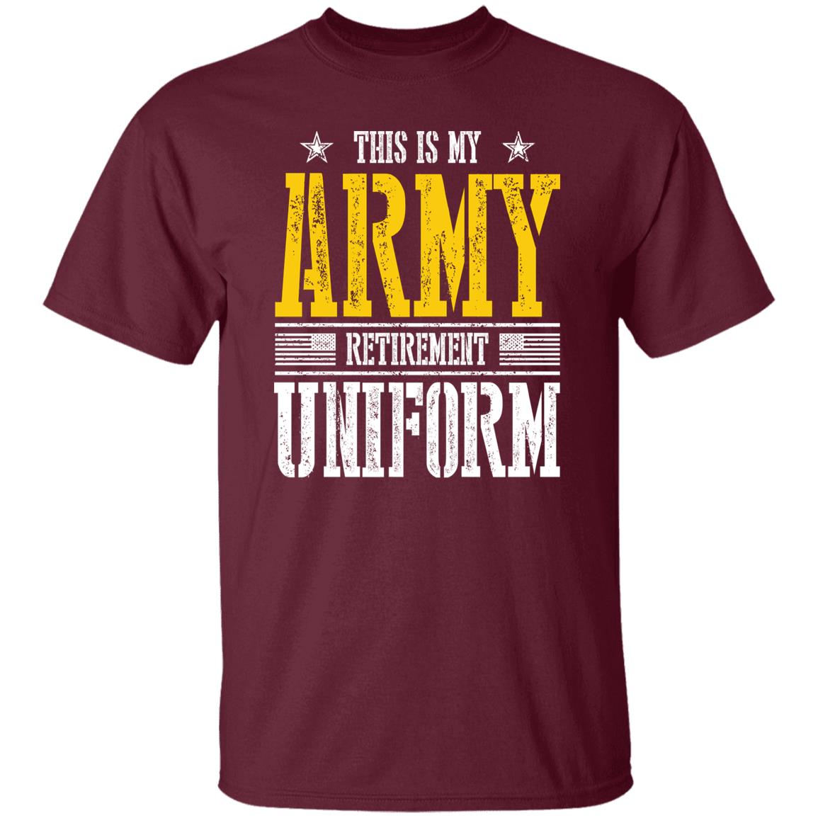 US Army Retirement Uniform Front Shirt