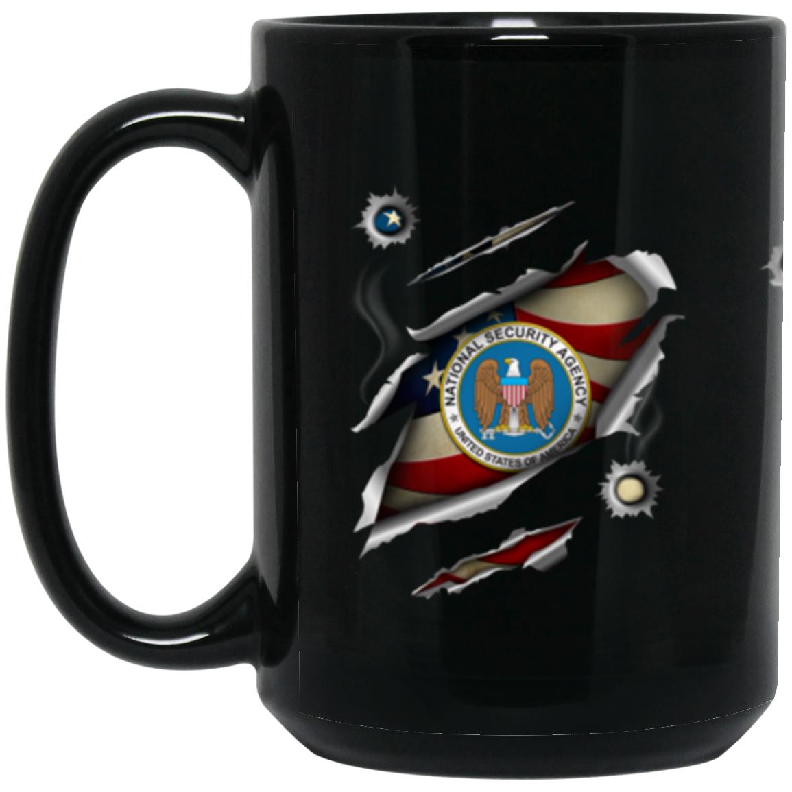 US National Security Agency 11oz - 15oz Black Mug