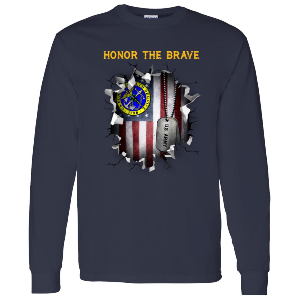 US Army Public Health Service  - Honor The Brave Front Shirt