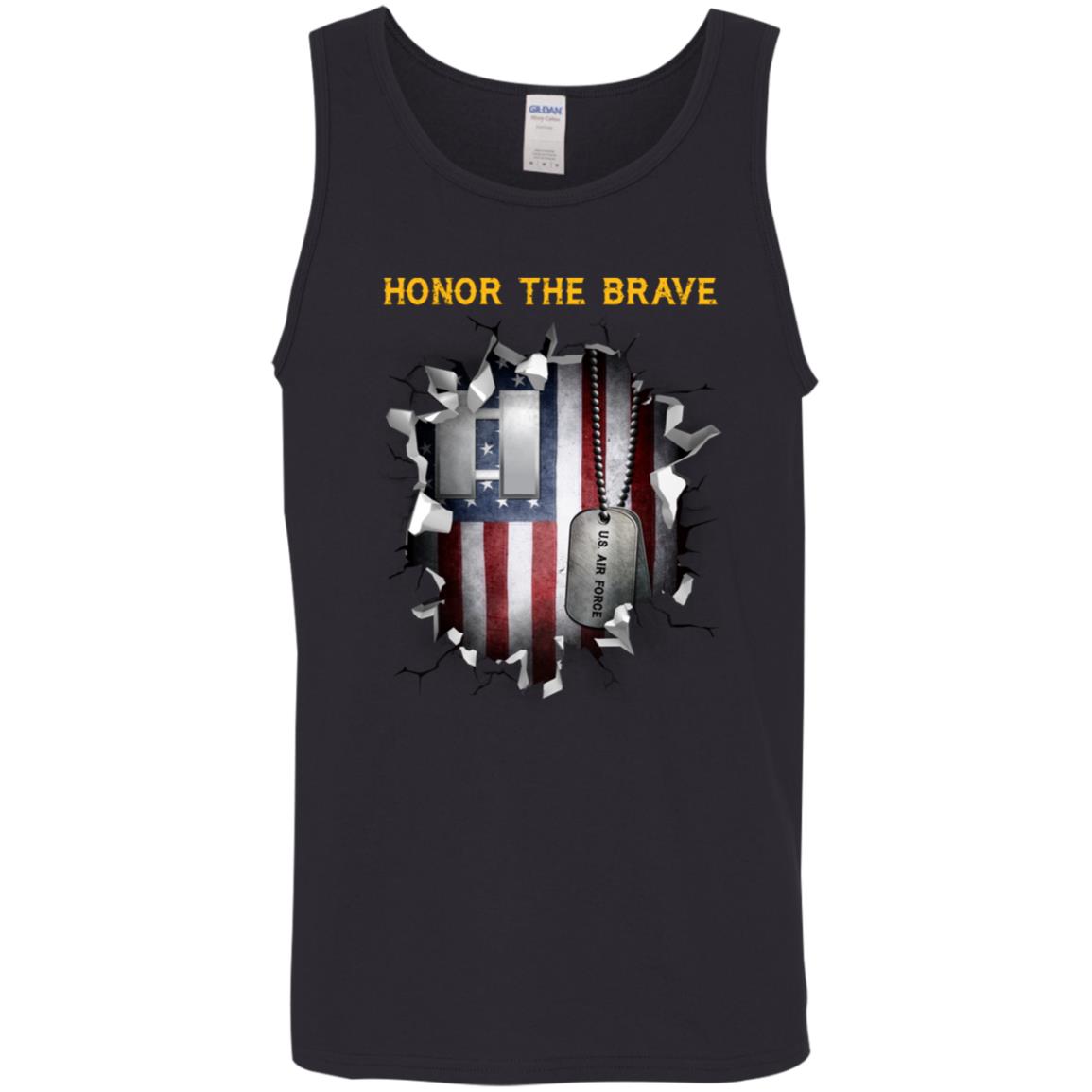 US Air Force O-3 Captain Capt O3 Commissioned Officer  - Honor The Brave - Honor The Brave Front Shirt