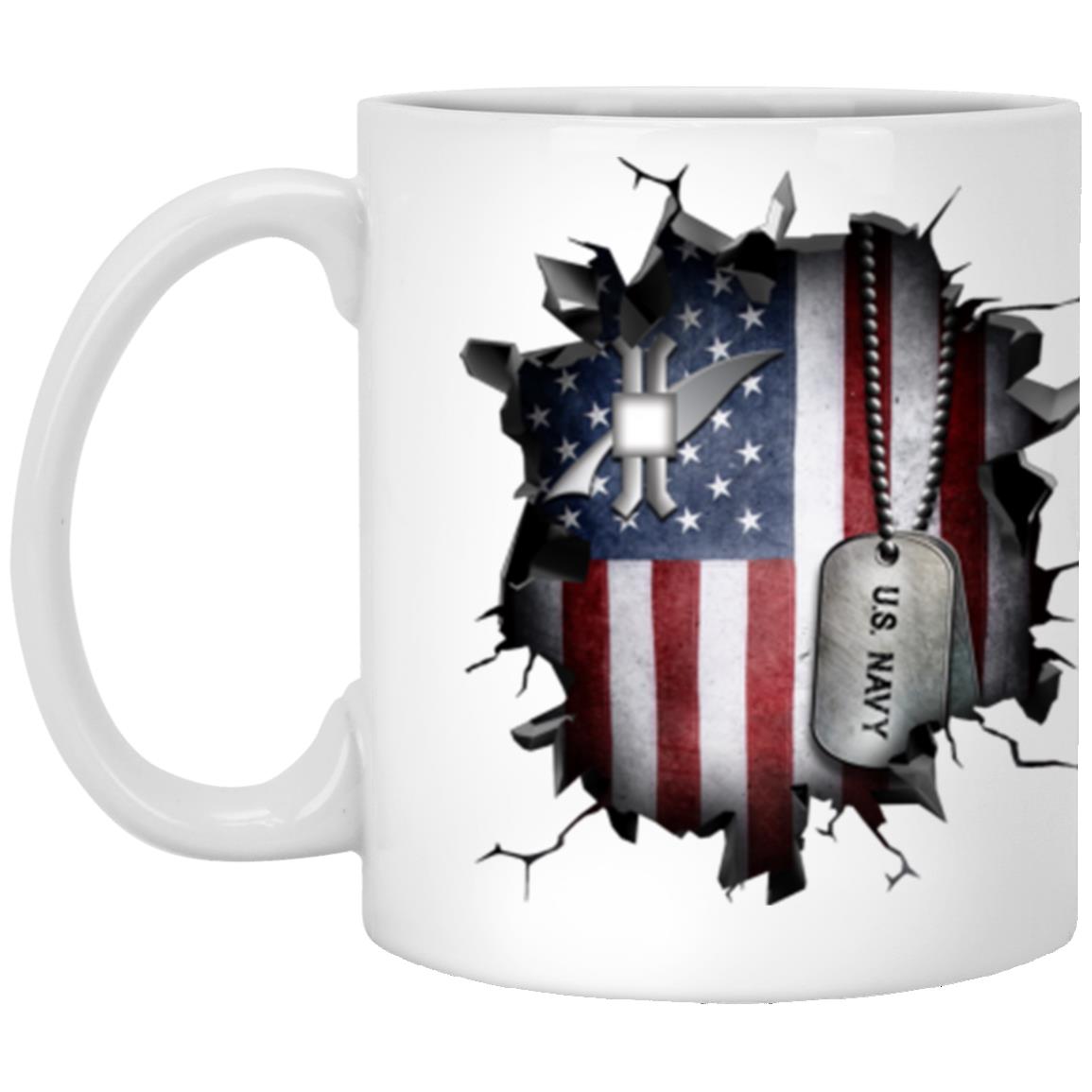 US Navy Legalman Navy LN 3D Break Effect 11oz - 15oz White Mug