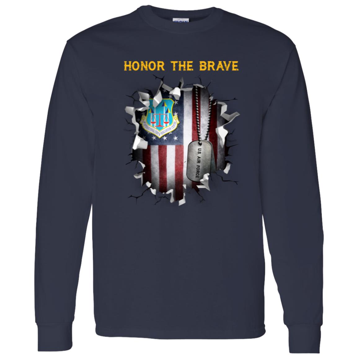 US Air Force Operational Test and Evaluation Center - Honor The Brave Front Shirt