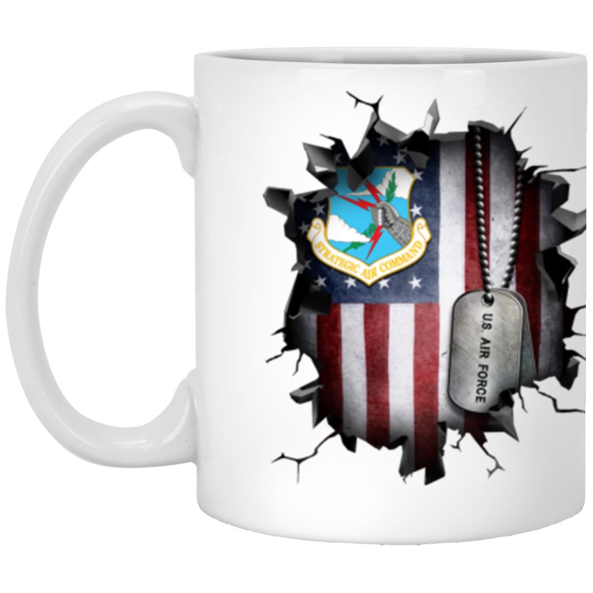 US Air Force Strategic Air Command 3D Break Effect Coffee Mug 11oz - 15oz White Mug