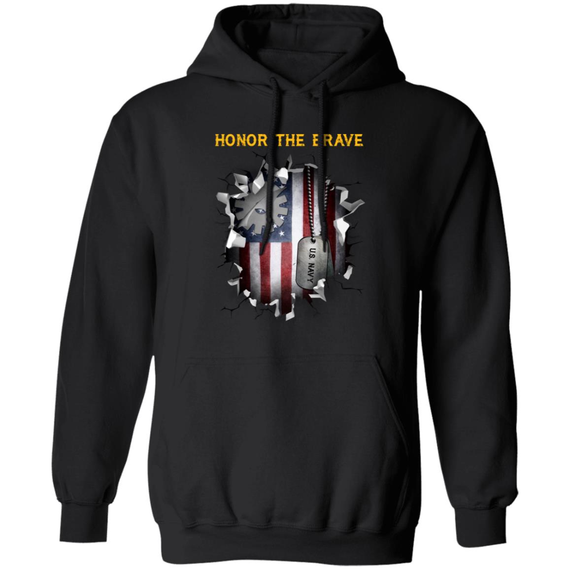 Navy Data Processing Technician Navy DP - Honor The Brave Front Shirt