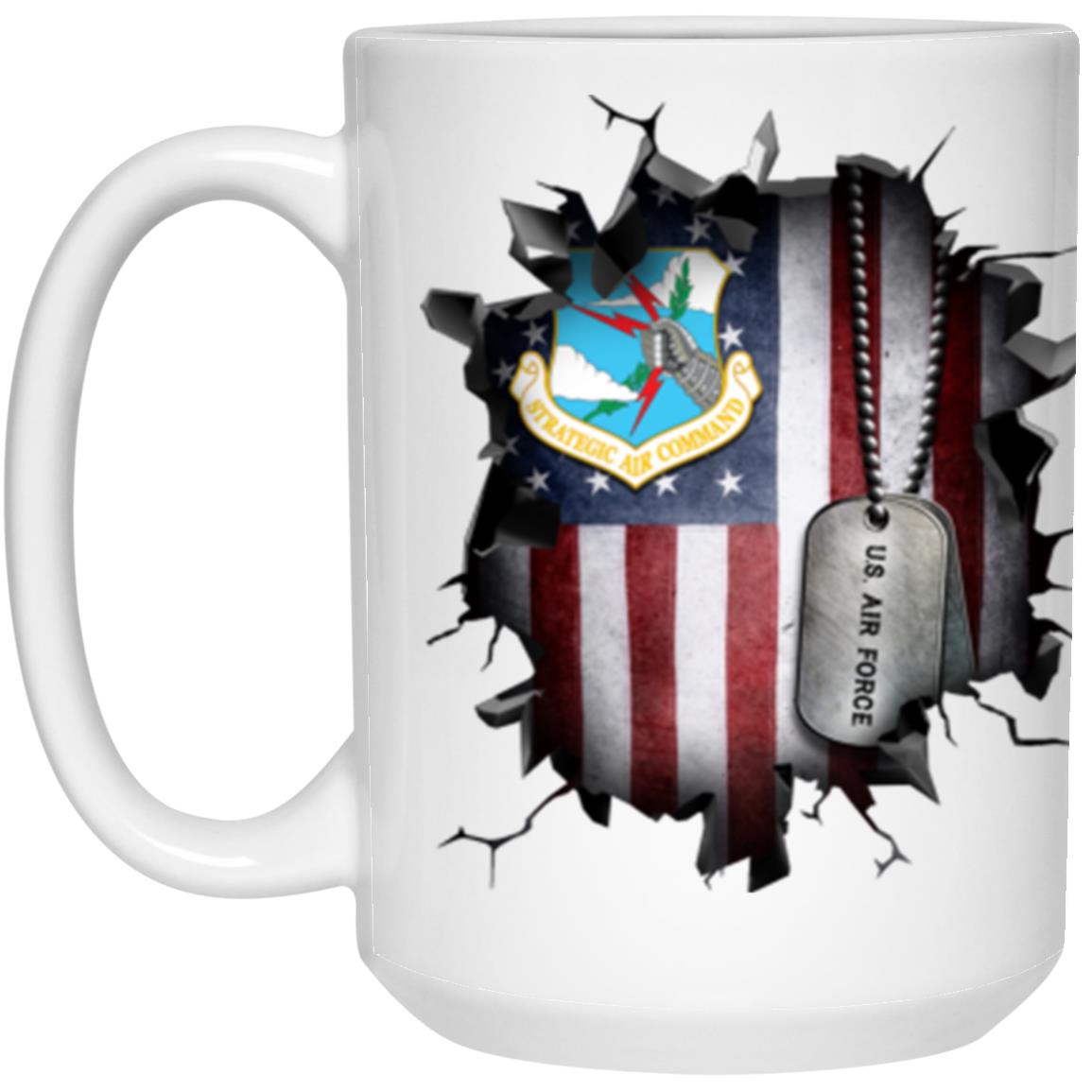 US Air Force Strategic Air Command 3D Break Effect Coffee Mug 11oz - 15oz White Mug