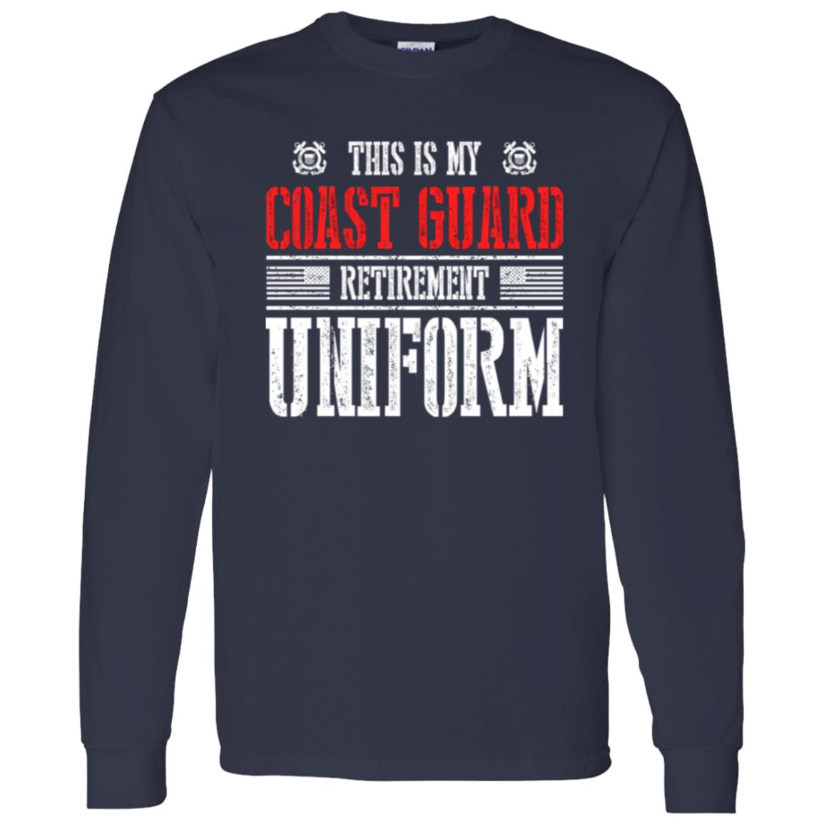 US Coast Guard Retirement Uniform Front Shirt