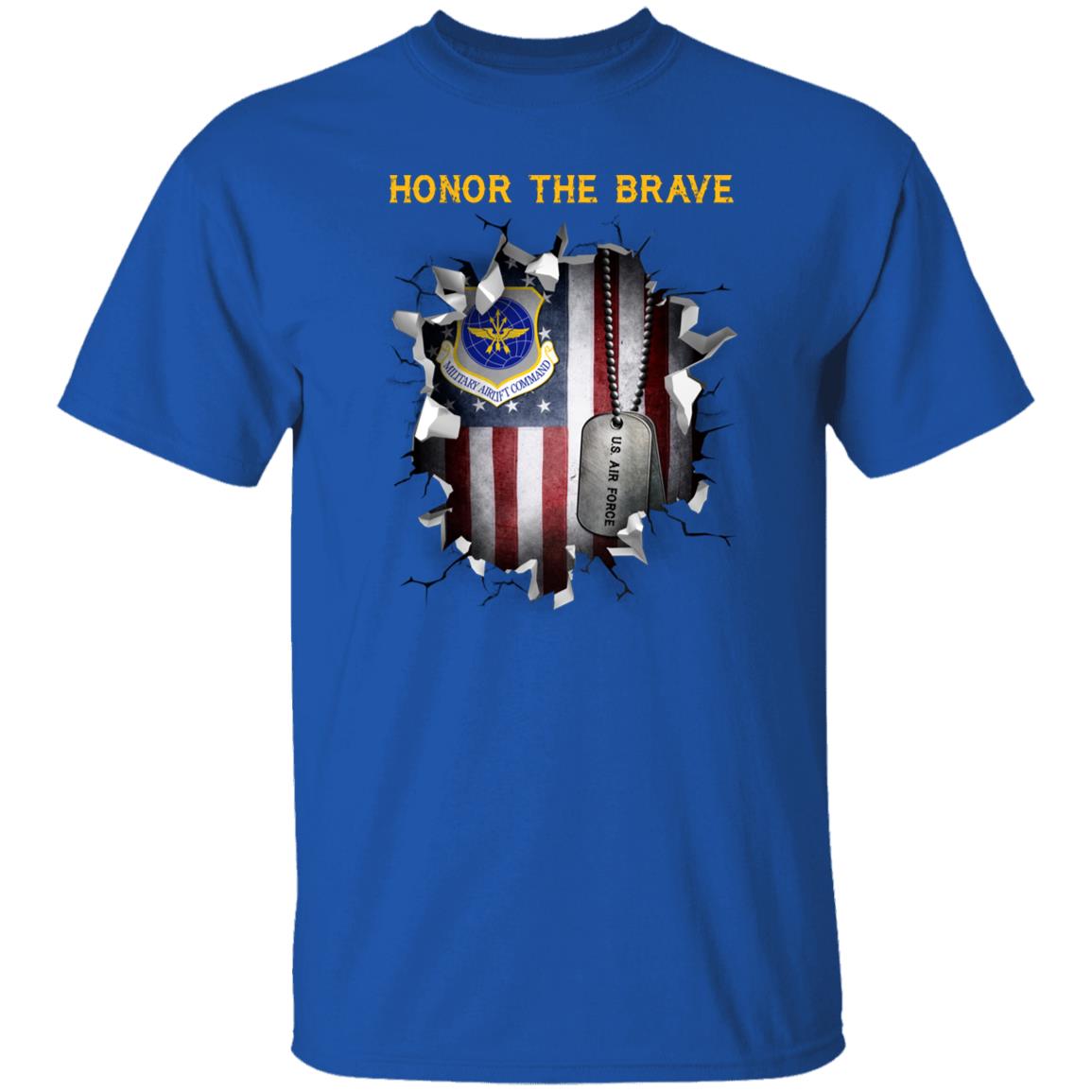 US Air Force Military Airlift Command - Honor The Brave Front Shirt