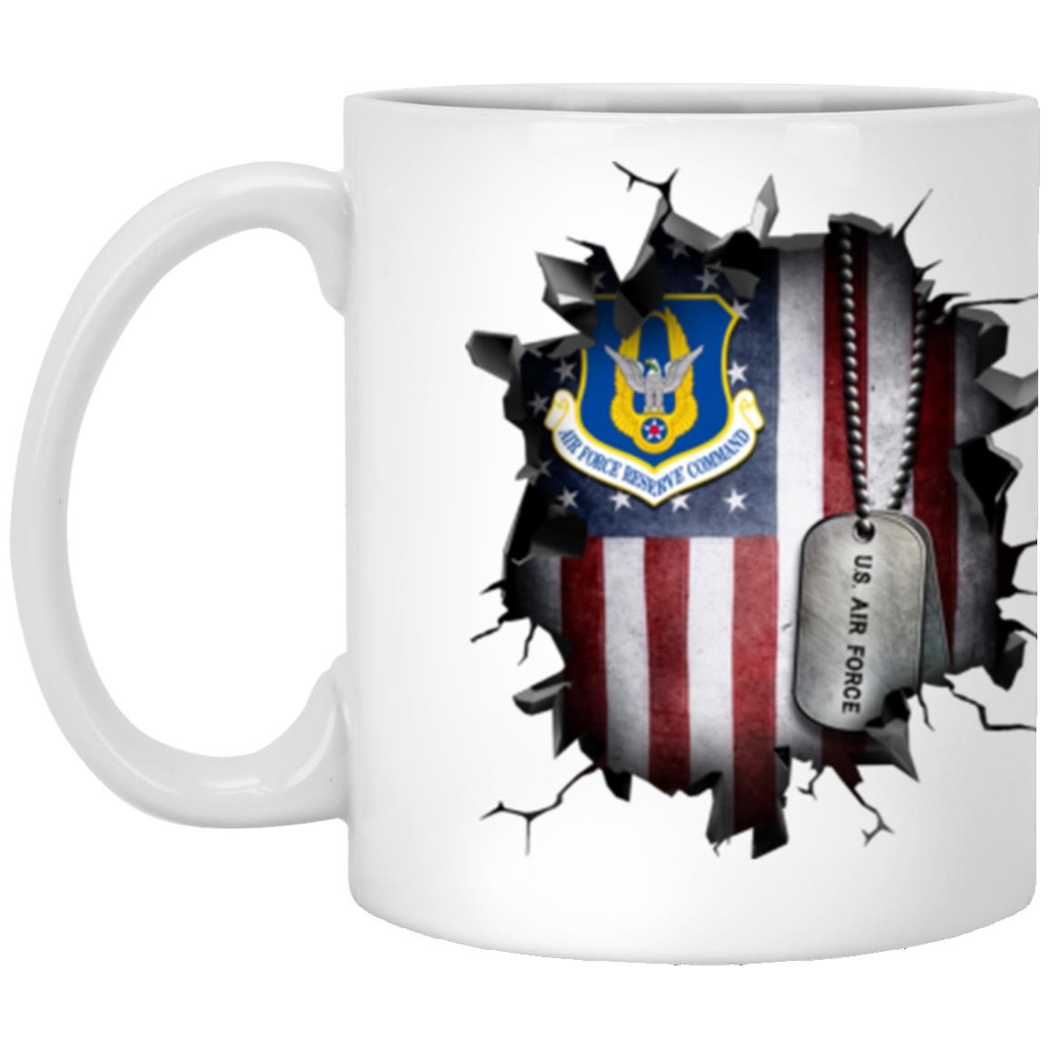 US Air Force Reserve Command 3D Break Effect Coffee Mug 11oz - 15oz White Mug