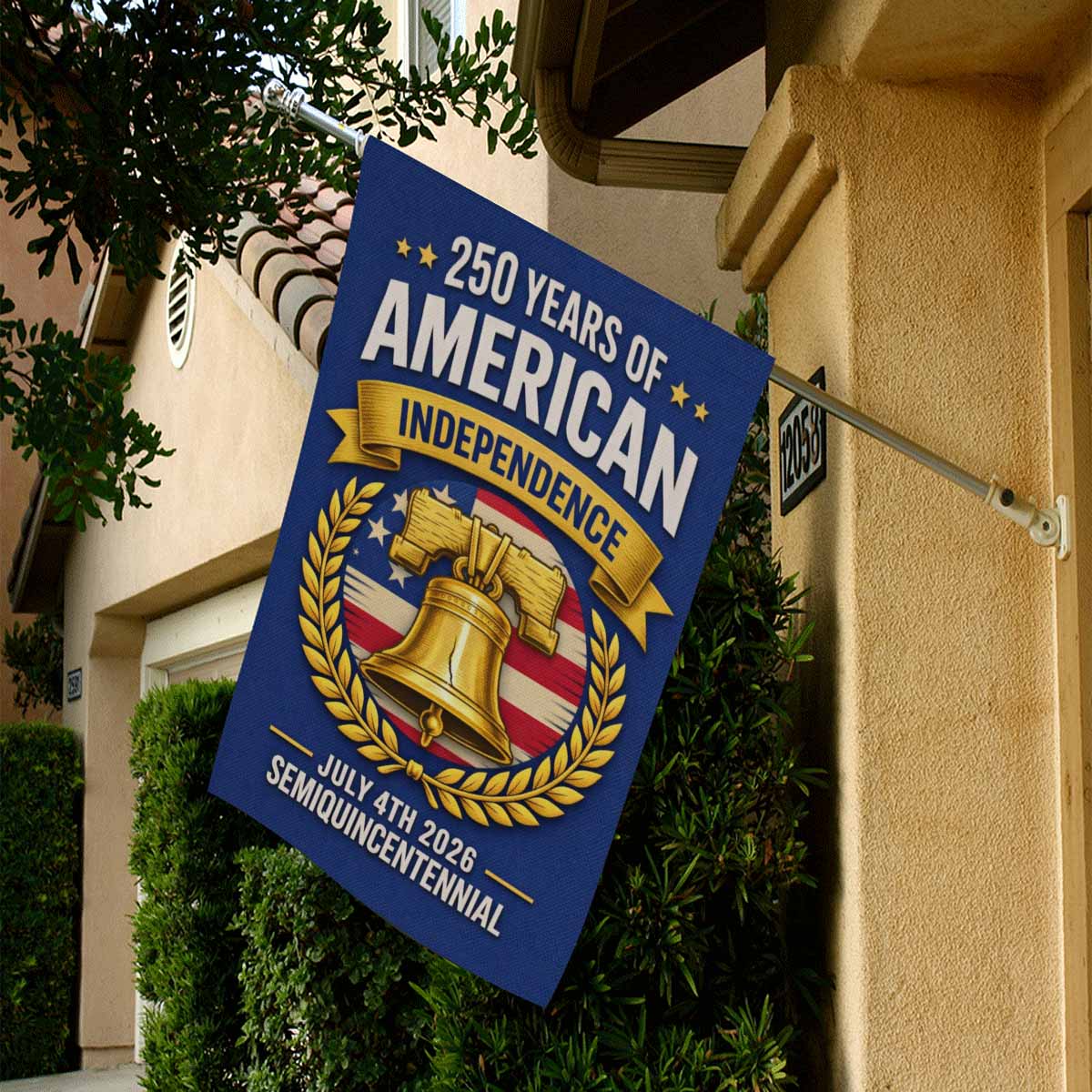 July 4th 2026 House Flag 250 Years American Independence Decor
