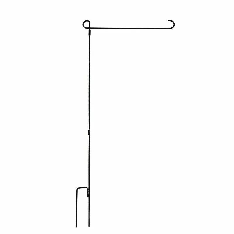Garden Yard Flag Pole Holder Stand Metal 12"x18"