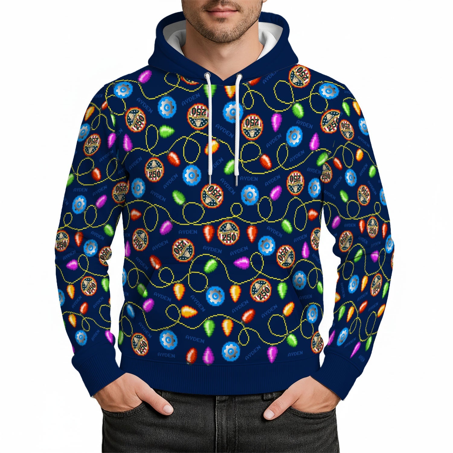 Personalized US Navy 3D All Over Print Hoodie KAH3D01