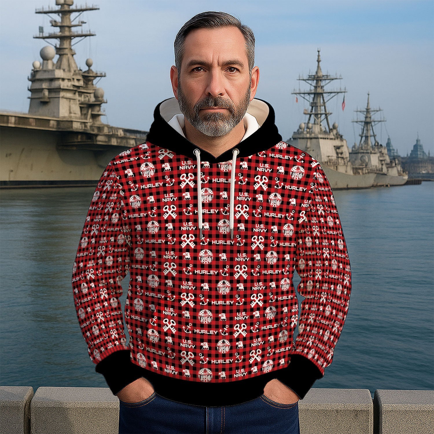 Personalized US Navy 3D All Over Print Hoodie KAH3D02