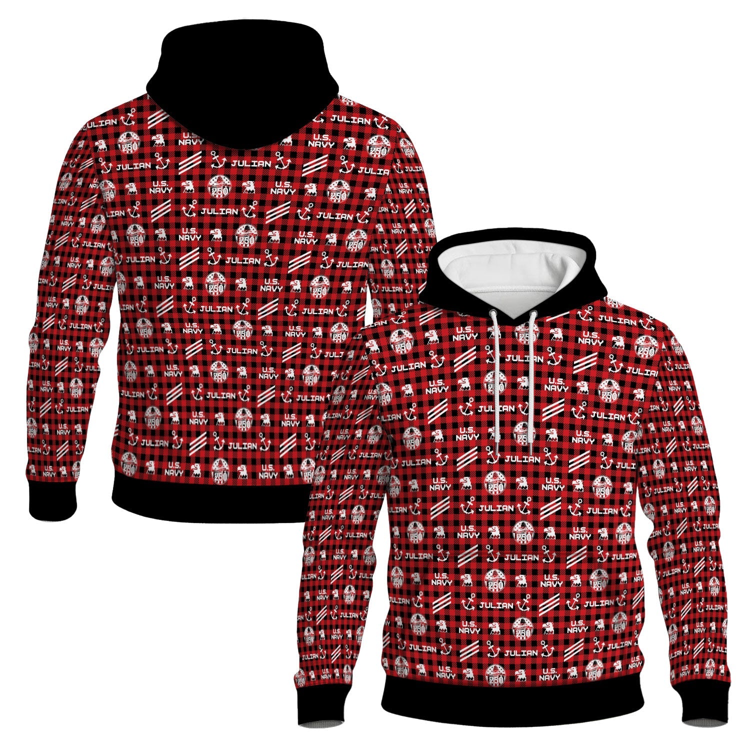 Personalized US Navy 3D All Over Print Hoodie KAH3D02