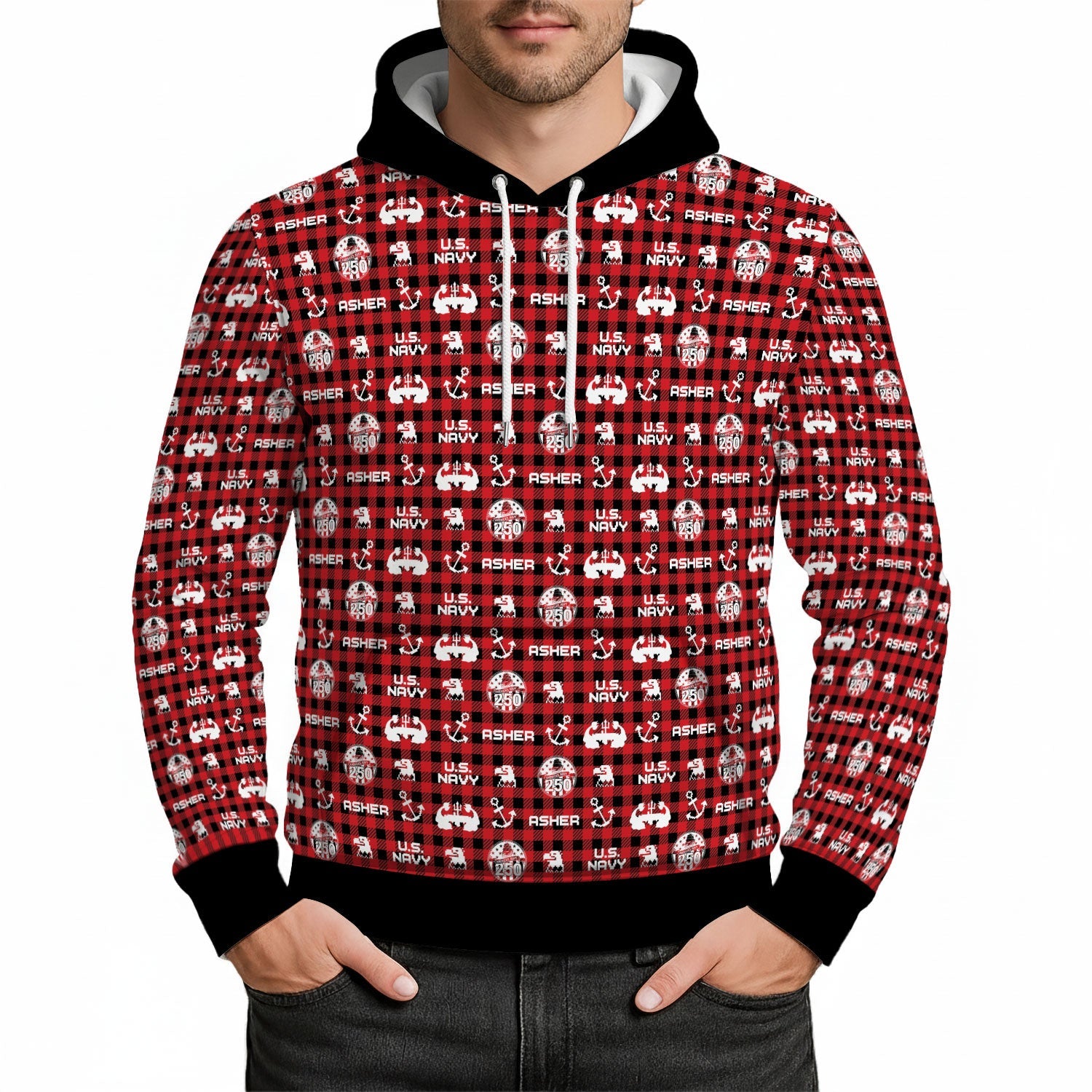 Personalized US Navy 3D All Over Print Hoodie KAH3D02