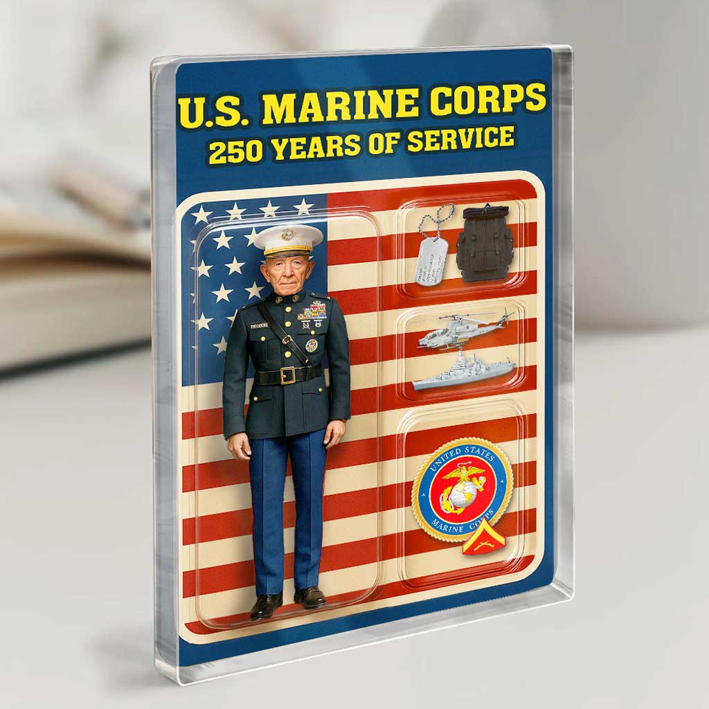 Personalized MARlNE 250th Years Of Service Custom Figure MARlNE Male O Personalized MARlNE 250th Years Of Service Custom Figure MARlNE Male O