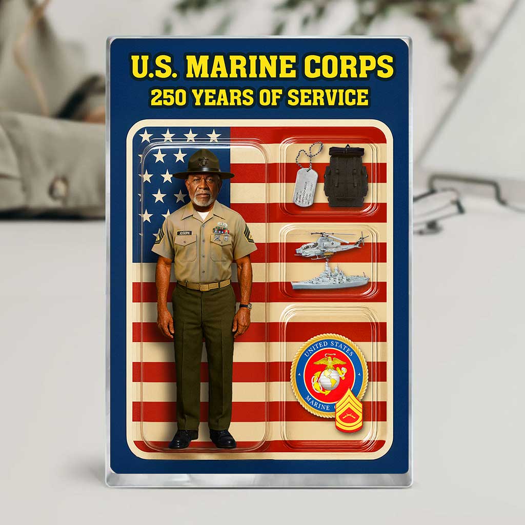 Personalized MARlNE 250th Years Of Service Custom Figure MARlNE Enlist