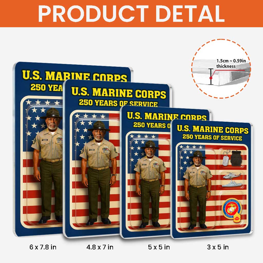 Personalized MARlNE 250th Years Of Service Custom Figure MARlNE Enlist Personalized MARlNE 250th Years Of Service Custom Figure MARlNE Enlist