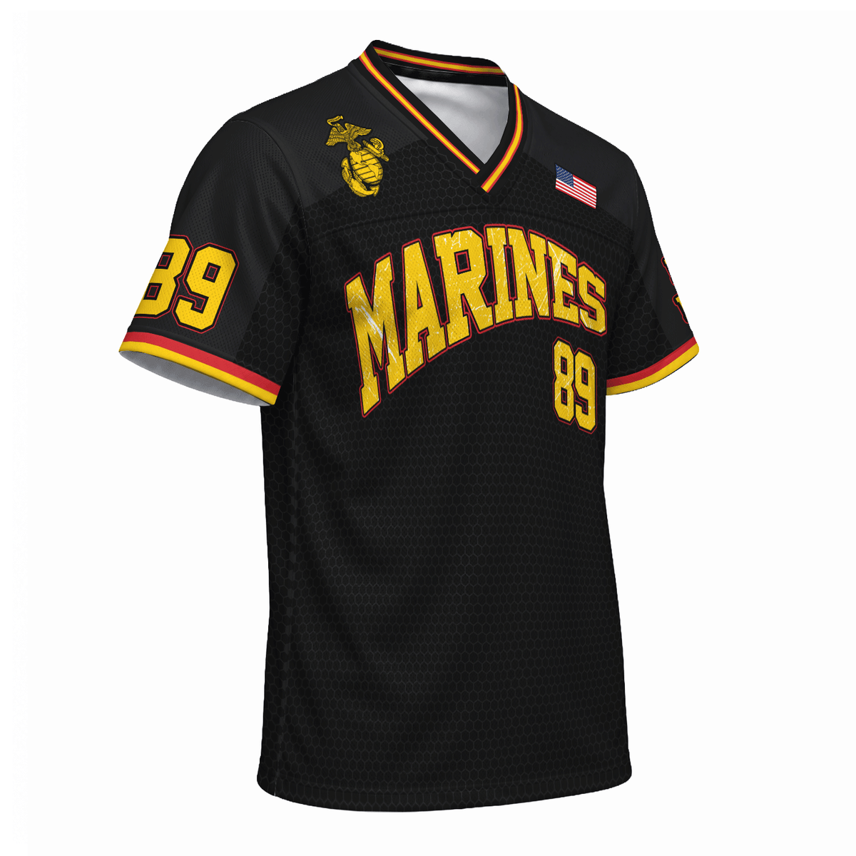 Personalized USMC Sports Jersey Custom Rank Text and Jersey Number