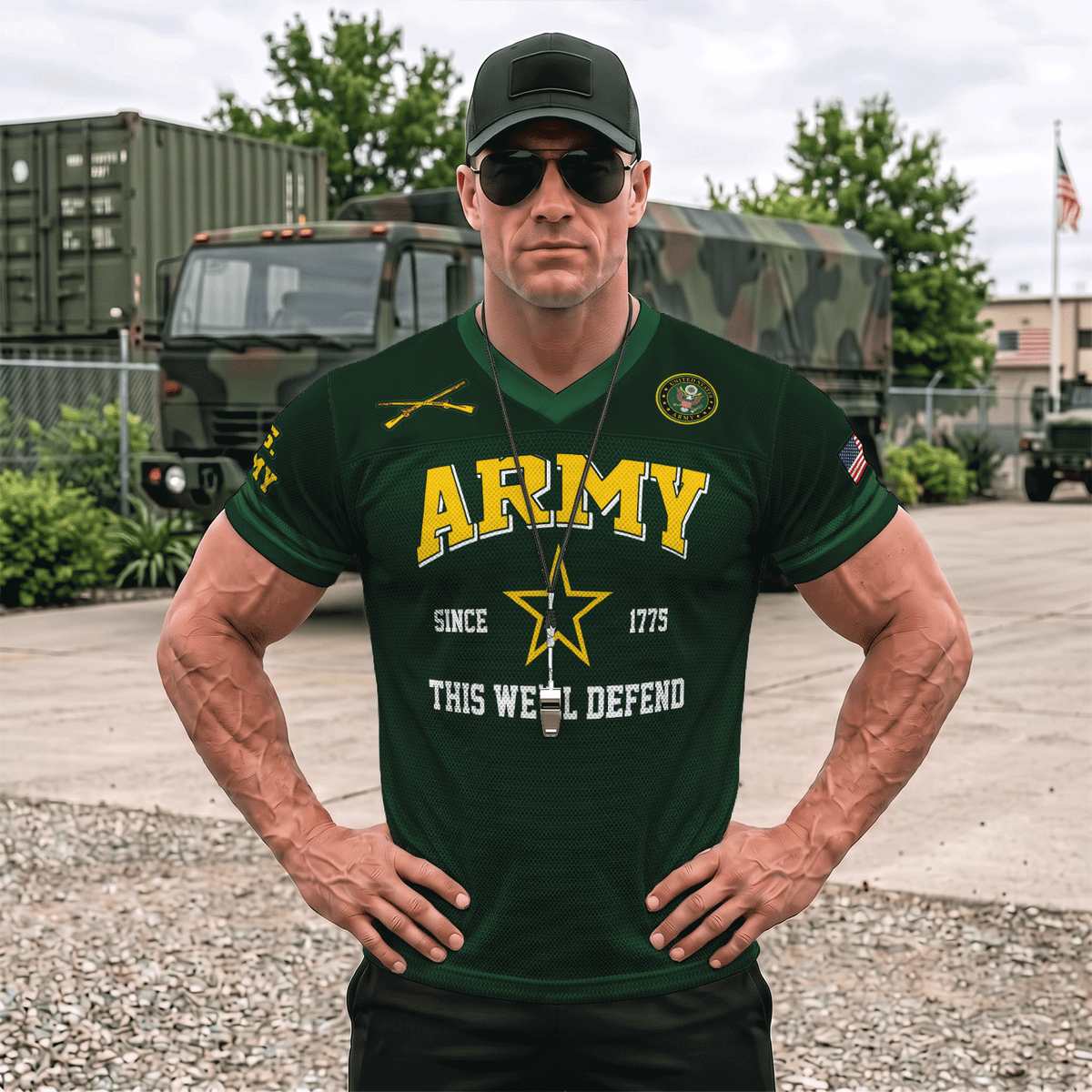 Personalized Army Veteran Jersey Custom Rank, Name and Jersey Number  Military Gift