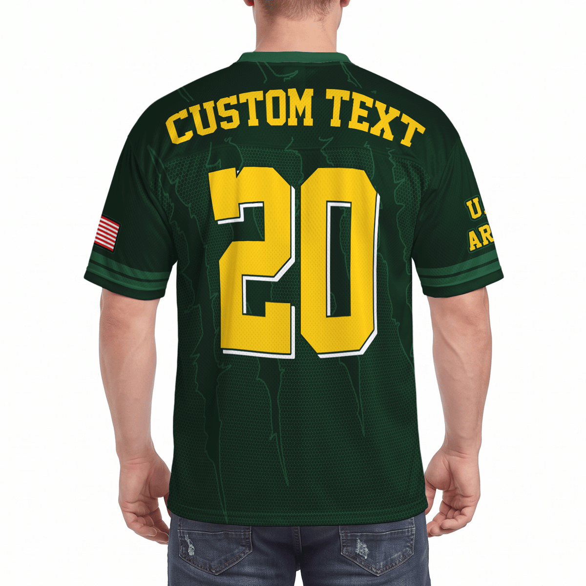 Personalized Army Veteran Jersey Custom Rank, Name and Jersey Number  Military Gift