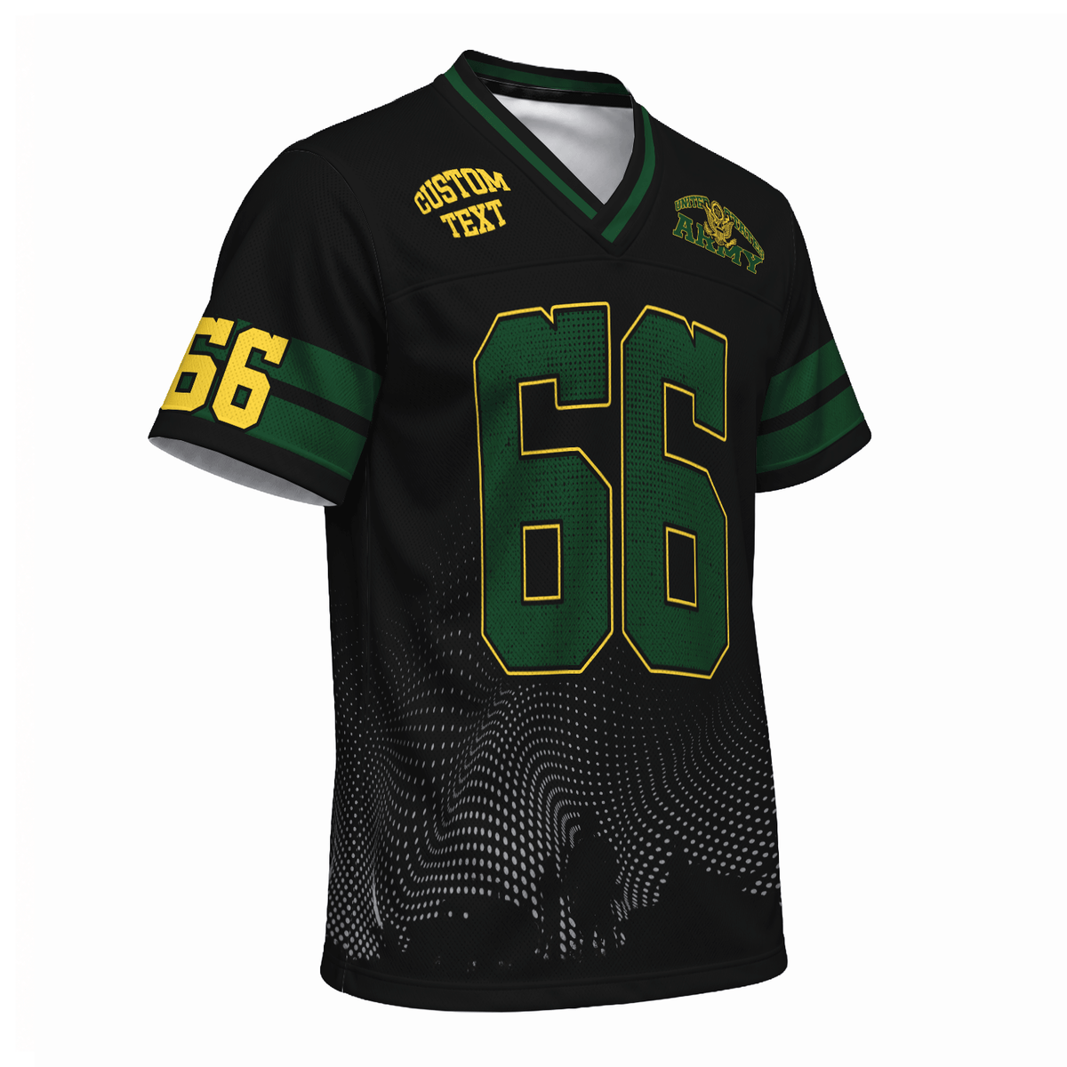 U.S. Army Personalized Sports Jersey Custom Rank Text Military Apparel